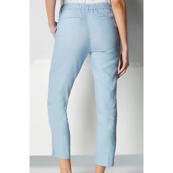 J.Jill Modern Linen Stretch Slit Hem Pants Size L in Flex - Picture 3 of 13